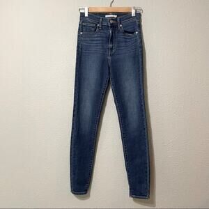 Levi’s Mile High Super Skinny Medium Wash Jeans Womens 26 Blue Zip Fly Denim